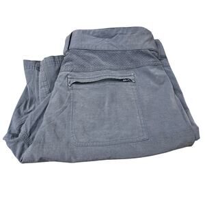 HUK Fishing Shorts Mens XL (38x10 ACTUAL) Blue Performance Coastal + Pockets